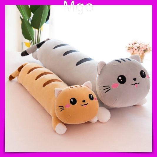 Gấu Bông Mèo Gối Ôm Mèo Nằm Dễ Thương Siêu Dễ Thương Mềm Mịn An Toàn Cho Bé Ôm Chơi Ngủ 70Cm