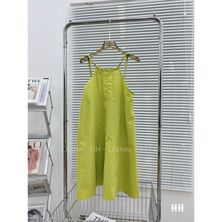 Váy cổ yếm 2 dây đan  - Ảnh thật (Hàng Có Sẵn)