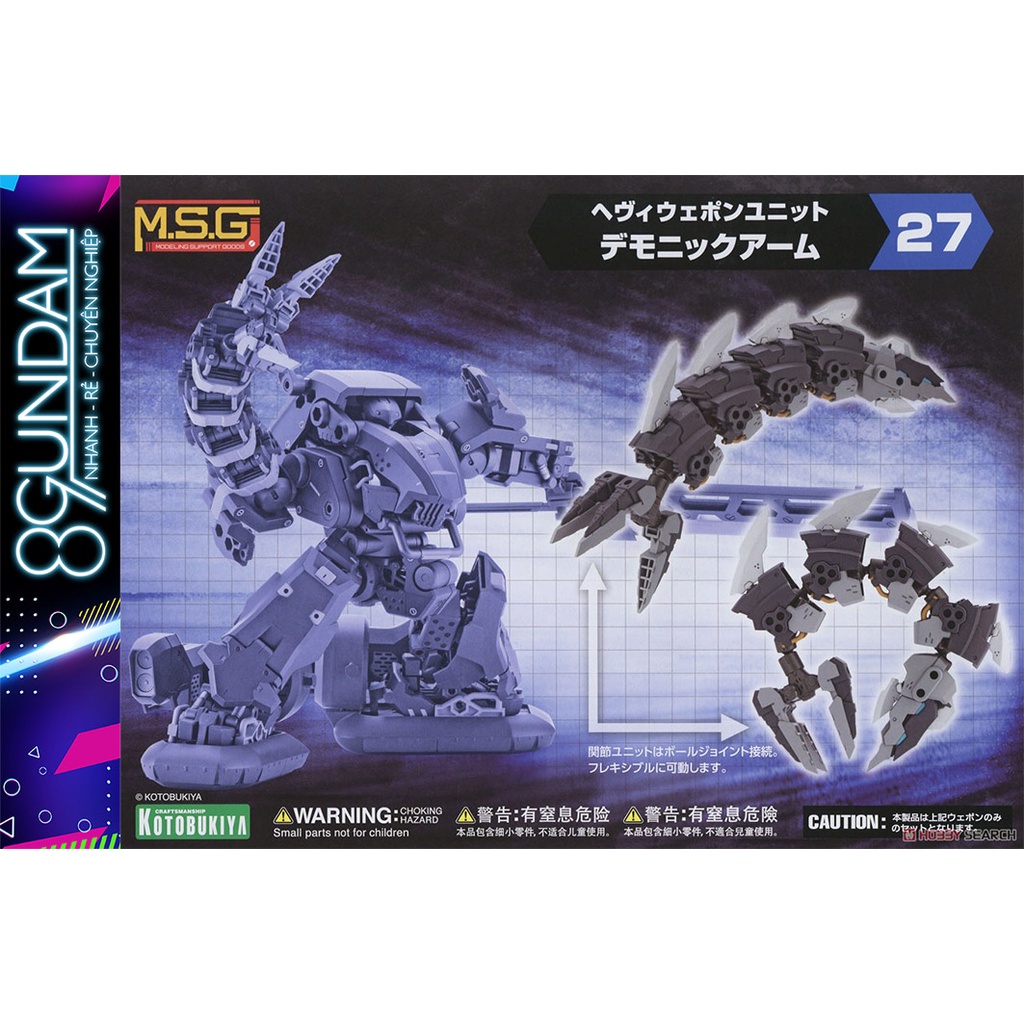 Mô Hình Lắp Ráp Phụ Kiện MSG Heavy Weapon Unit MH27 Demonic Arm
