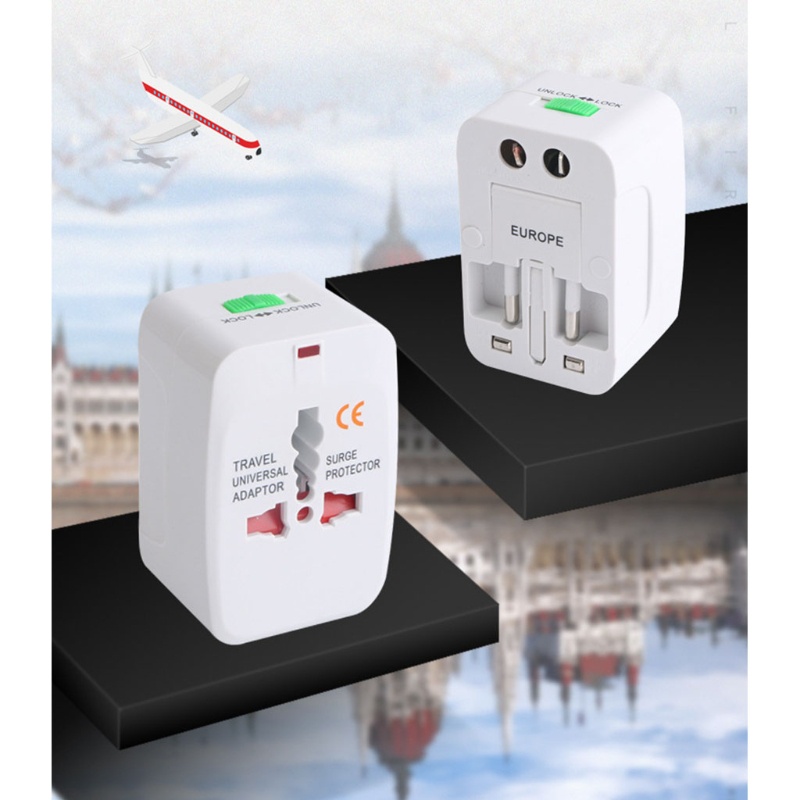 Phích Cắm Chuyển Đổi EU UK US AU 1000W Tiện Dụng Khi Đi Du Lịch