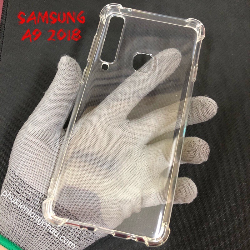 Ốp Lưng Samsung A9 2018 Dẻo Trong Suốt Chống Sốc Có Gù Bảo Vệ 4 Gốc