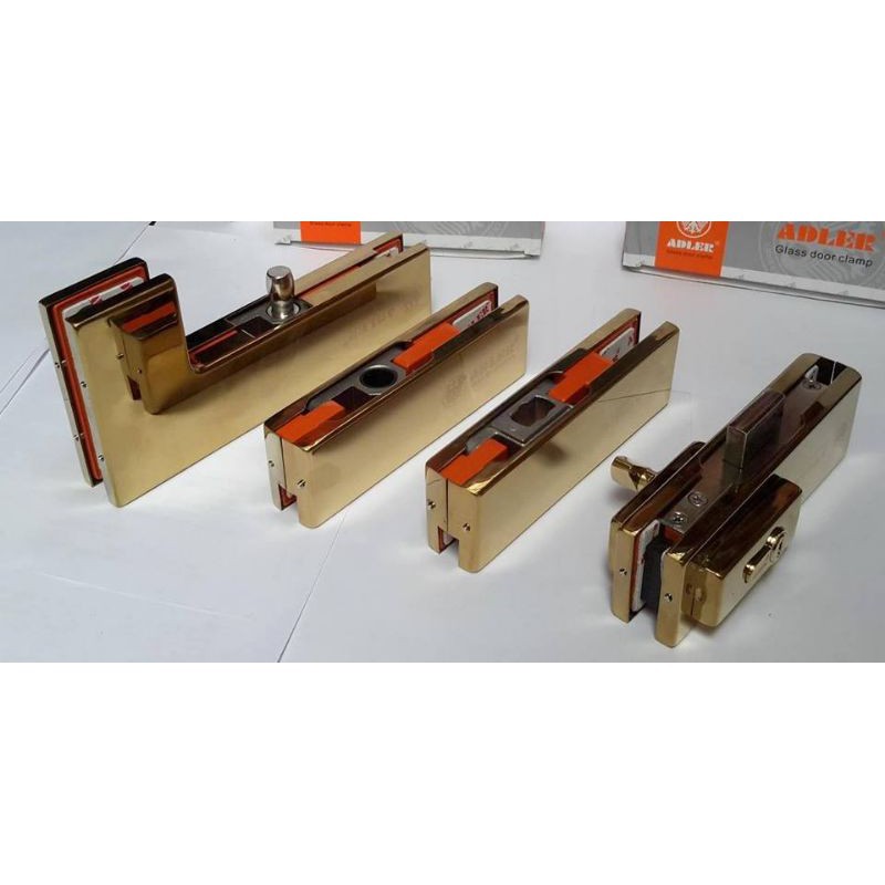 Full bộ phụ kiện Bản lề thủy lực kính cường lực Adler D1500- cho cửa 5 tấm kính - Vật dụng Tiện Ich