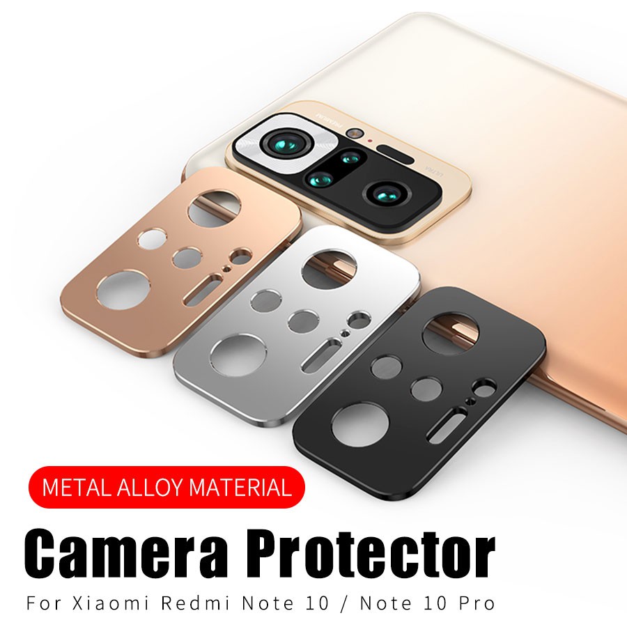 Viền Kim Loại Bảo Vệ Camera Sau Cho Xiaomi Mi 10T 11T 11 Lite Redmi Note 10 Pro 10s Poco F3 M3 X3