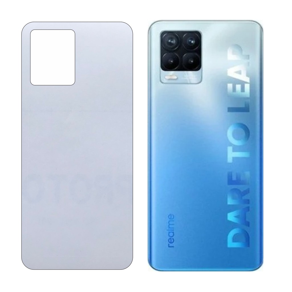 Miếng Dán Lưng Realme 8 4G / 8 Pro 4G Decal Trong Nhám Chống Vân Tay