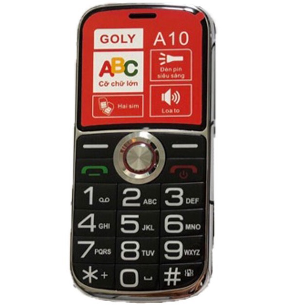 điện thoại nokia Điện thoại người già,phím to,chữ,loa to _ Goly A10 - Hàng chính hãng