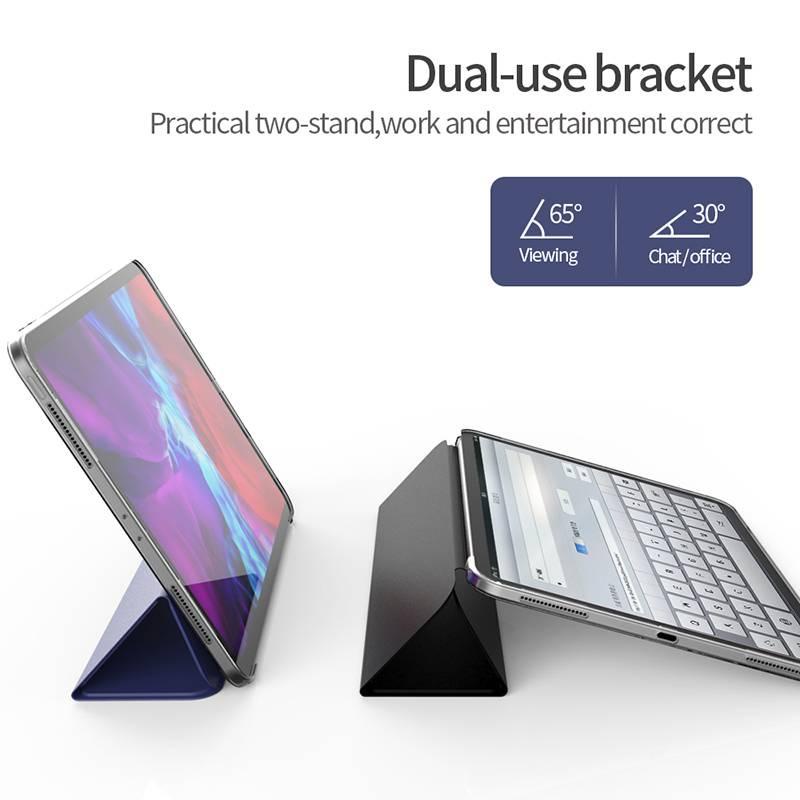 Bao da máy tính bảng DLLENCASE A100 silicone tắt mở thông minh tự động thích hợp cho iPad 2021 2018 Pro 11 12.9 Gen 2
