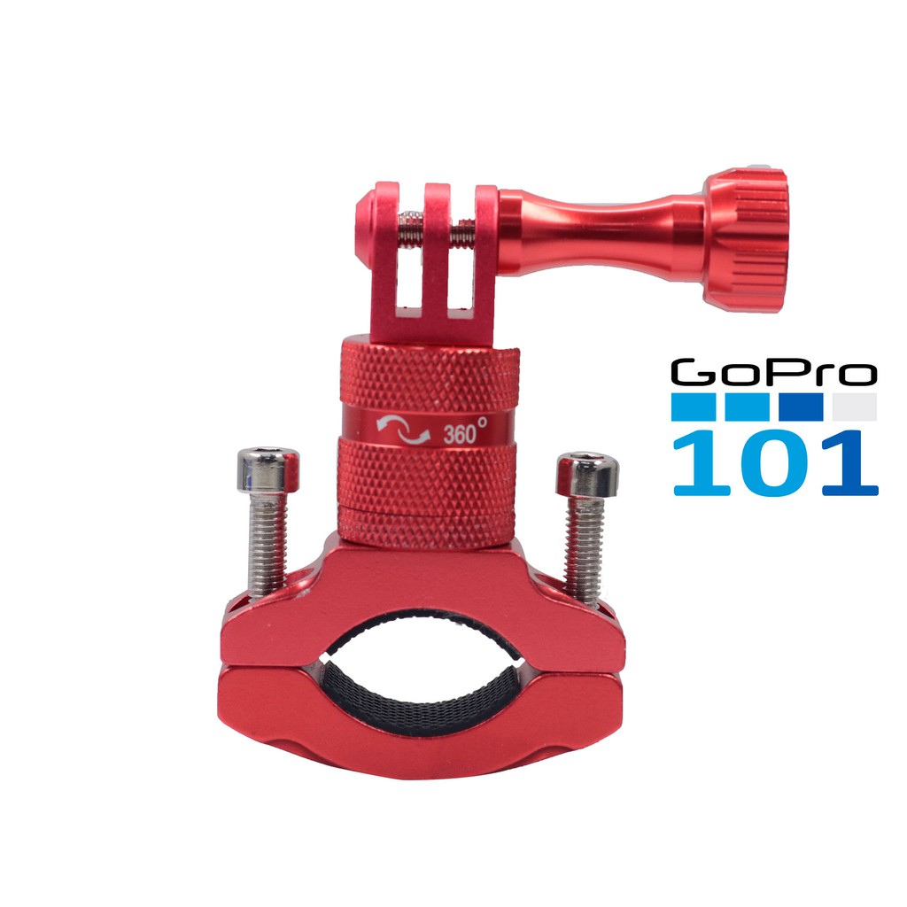 Kẹp ghi đông kim loại xoay 360 độ dùng cho Gopro, Sjcam, Xiaomi - inoxnamkim - Gopro101