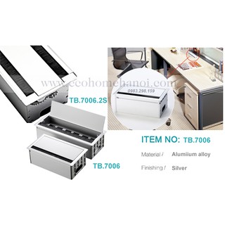 Hộp điện âm bàn làm việc ( hộp đế ổ điện) TB7006
