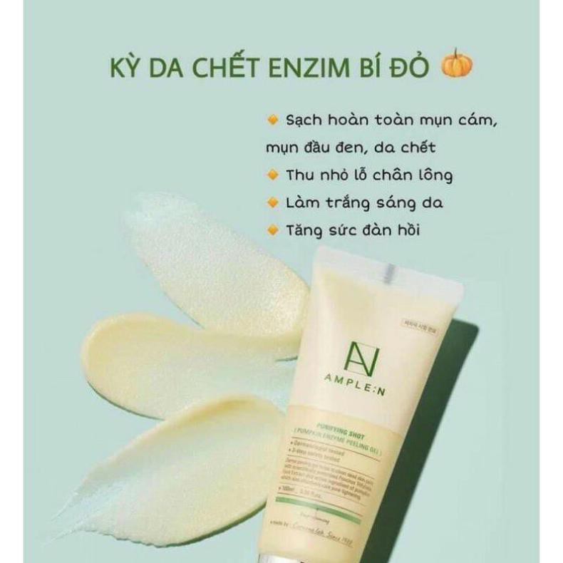Mỹ phẩm nội địa Hàn Quốc Tẩy da chết bí đỏ AMPLE:N Purifying Shot | BigBuy360 - bigbuy360.vn
