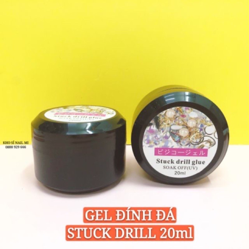 GEL ĐÍNH ĐÁ STUCK DRILL 8ML SIÊU CHẮC CHUYÊN DỤNG CHO , DÂN LÀM MÓNG ( HŨ LỚN TIẾT KIỆM ) SKINNAIL.....