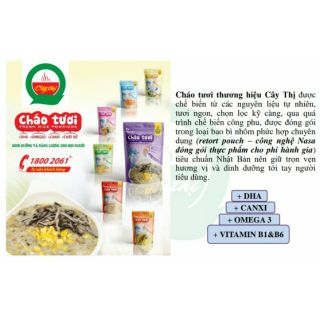 Combo 13 gói cháo tươi SG food và cây thị