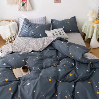 [chi tiết] Chăn Ga Gối Cotton Poly "Vũ Trụ" 4 món