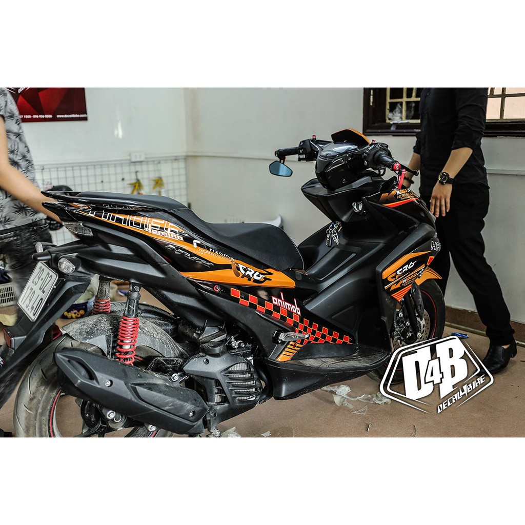 [D4B-Tem chuẩn xịn] Tem trùm xe NVX CRG Racing