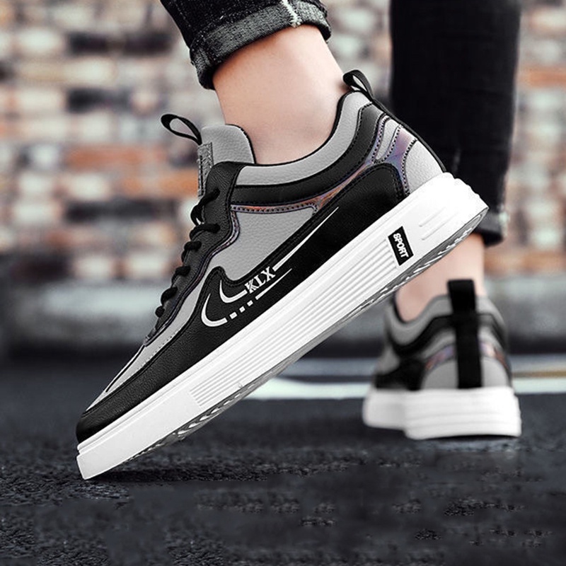 Giày sneaker IELGY thoáng khí có dây buộc dễ phối đồ cho nam