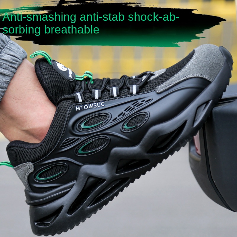 Giày Bảo Hộ Lao Động Siêu Nhẹ Chống Đâm Thủng Chống Mòn Size Lớn Chất Lượng Cao