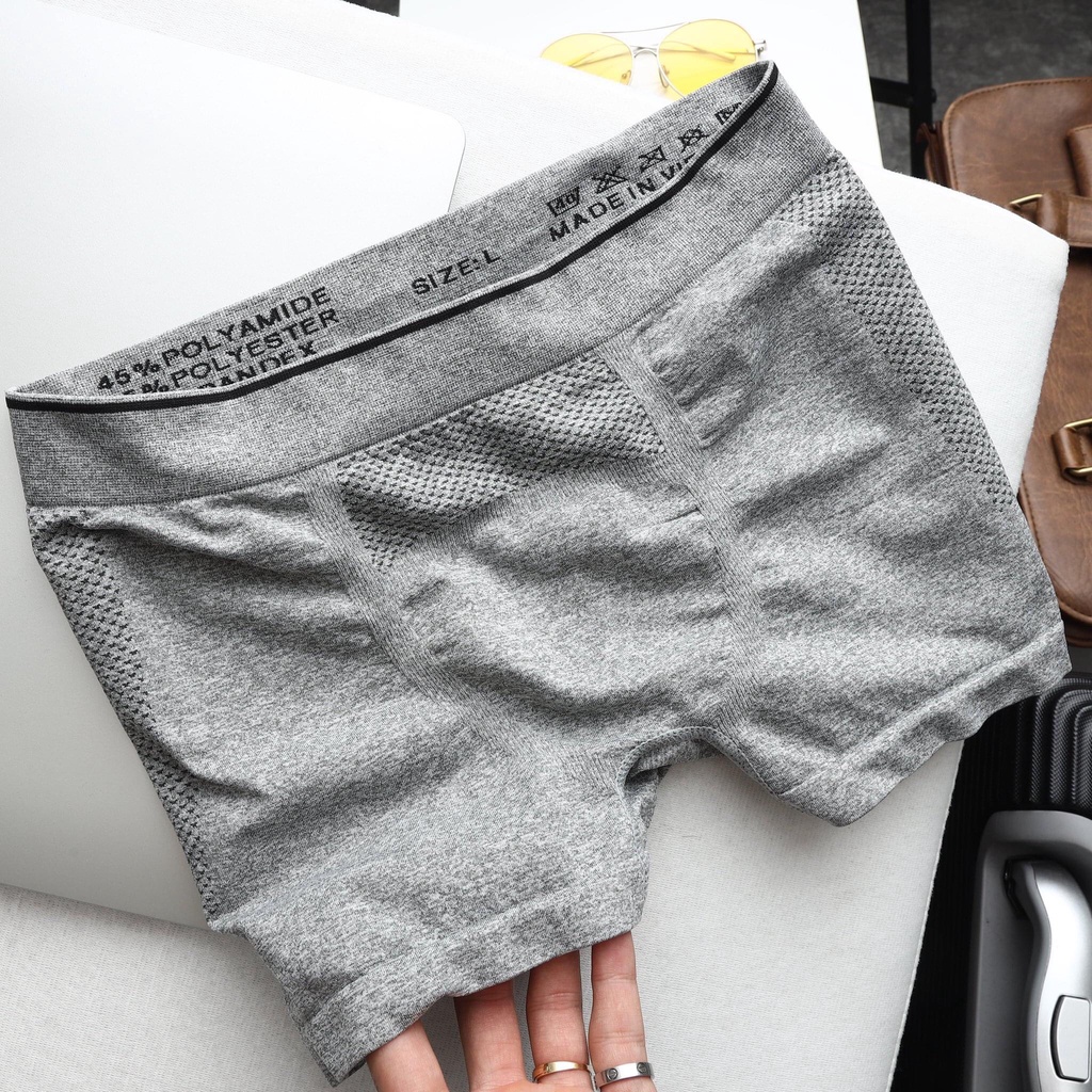 Quần lót sịp đùi nam cotton lưới thun lạnh, quần xì boxer cao cấp kháng khuẩn TINO