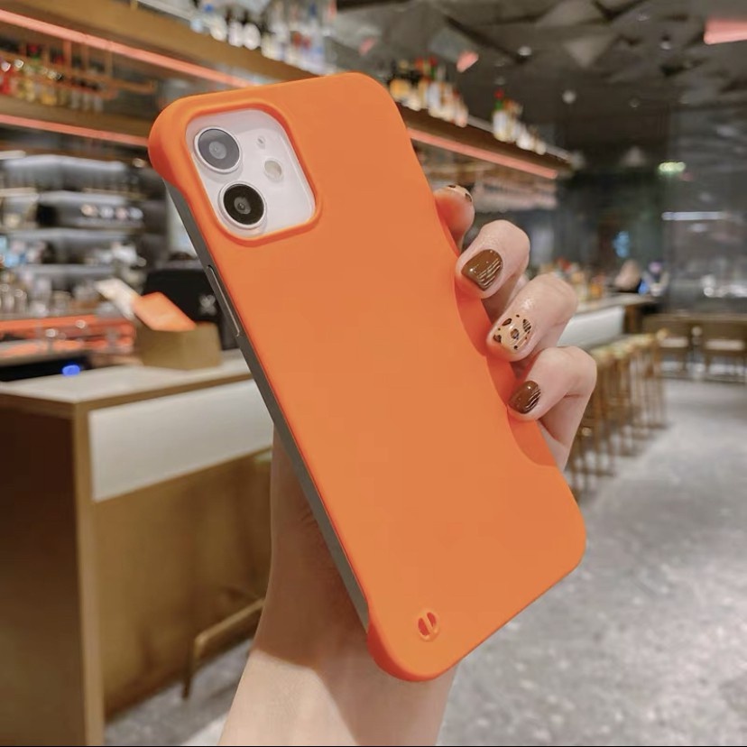 Ốp Điện Thoại Không Khung Vân Kim Loại Nhám Cho iPhone14 13 14ProMax xr 12 13 14Plus