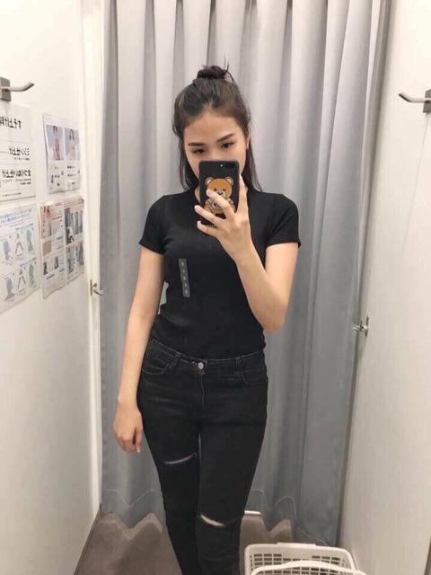 Áo Phông Giấy Cổ Tròn Siêu Mát