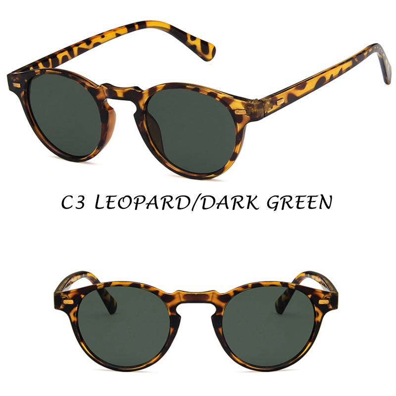 Kính mát thời trang tròng tròn UV400 phong cách sành điệu