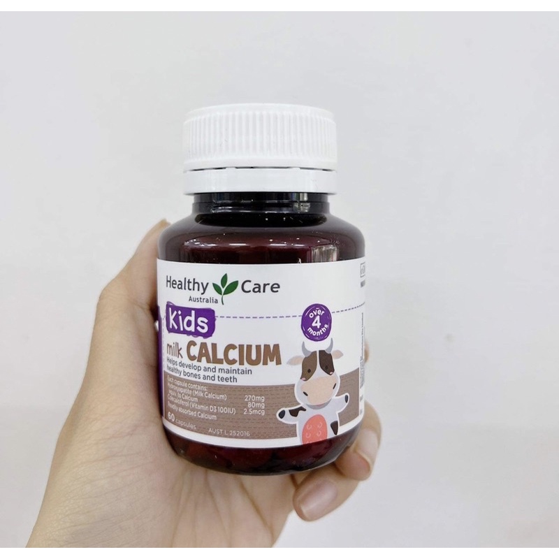 Milk Calcium Healthy Care Bổ Sung Canxi Cho Trẻ Trên 4 Tháng Tuổi, 60 viên