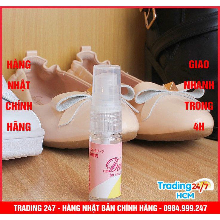 [Giao hàng HCM - 4h ] Chai xịt khử mùi giày mini bỏ tú Sanada loại bỏ mùi hôi, không gây bí chân Nhật Bản