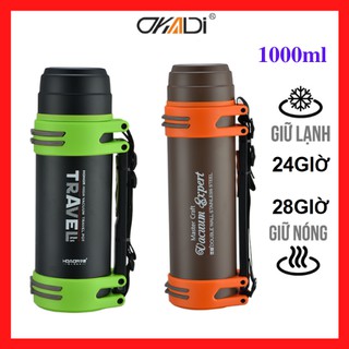 [Free ship - Hàng chính hãng]  Bình giữ nhiệt OKADI 1000ml - Làm từ chất liệu thép không rỉ 304