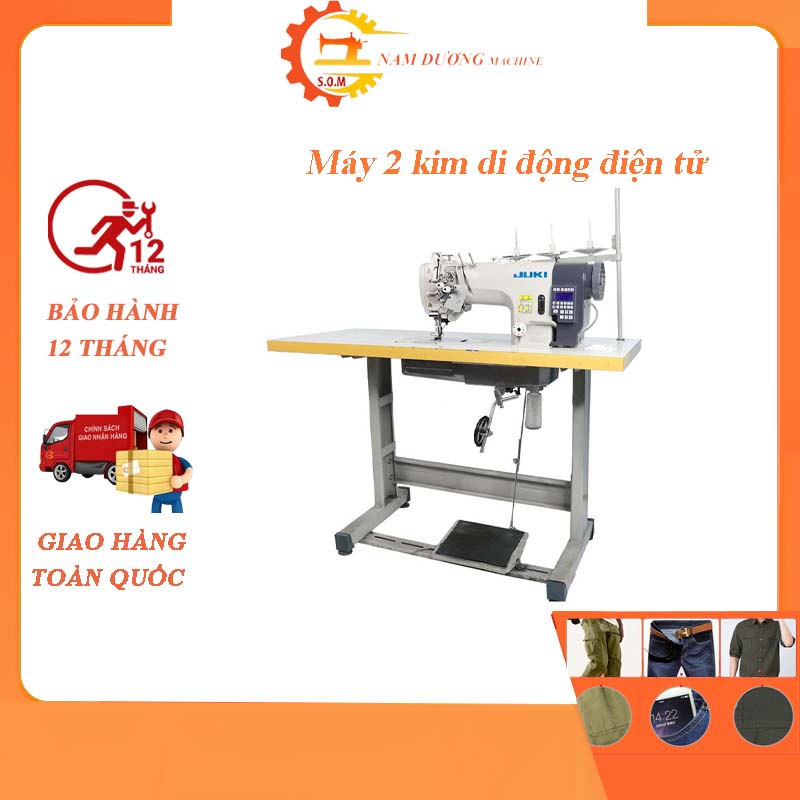 Máy may 2 kim di động điện tử JUKI &gt; máy may công nghiệp