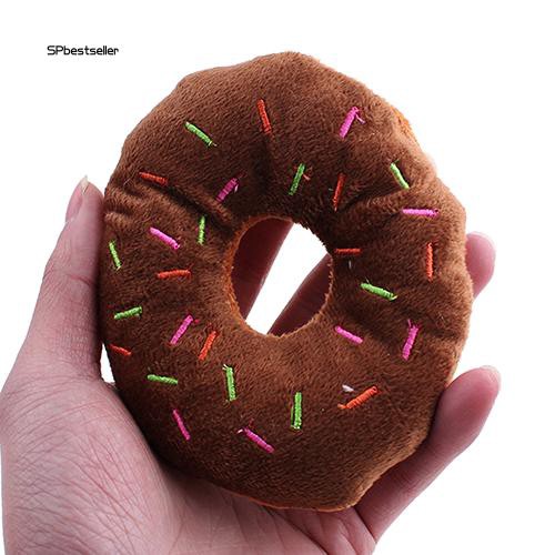 Đồ chơi phát tiếng kêu hình bánh donut cho thú cưng