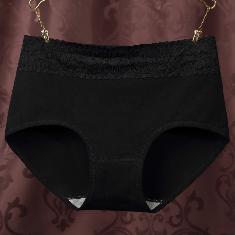High quality fashion intimates Pure Cotton Women's Panties Lace Seamless Ms In Waist Underwear Natural Cotton Briefs | BigBuy360 - bigbuy360.vn