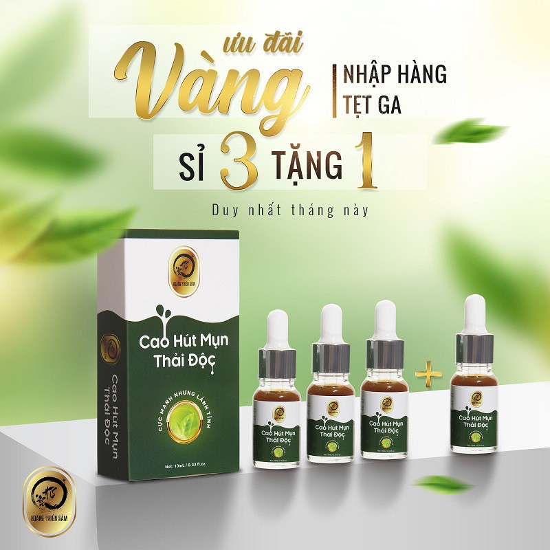 Cao Hút Mụn Thải Độc Hoàng Thiên Sâm