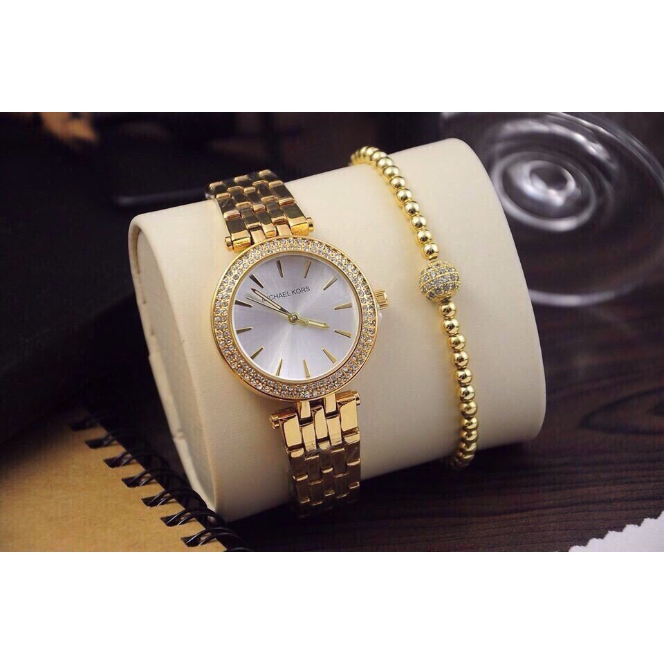 Đồng hồ nữ Michael kors MK46 viền đính đá sang trọng đẳng cấp