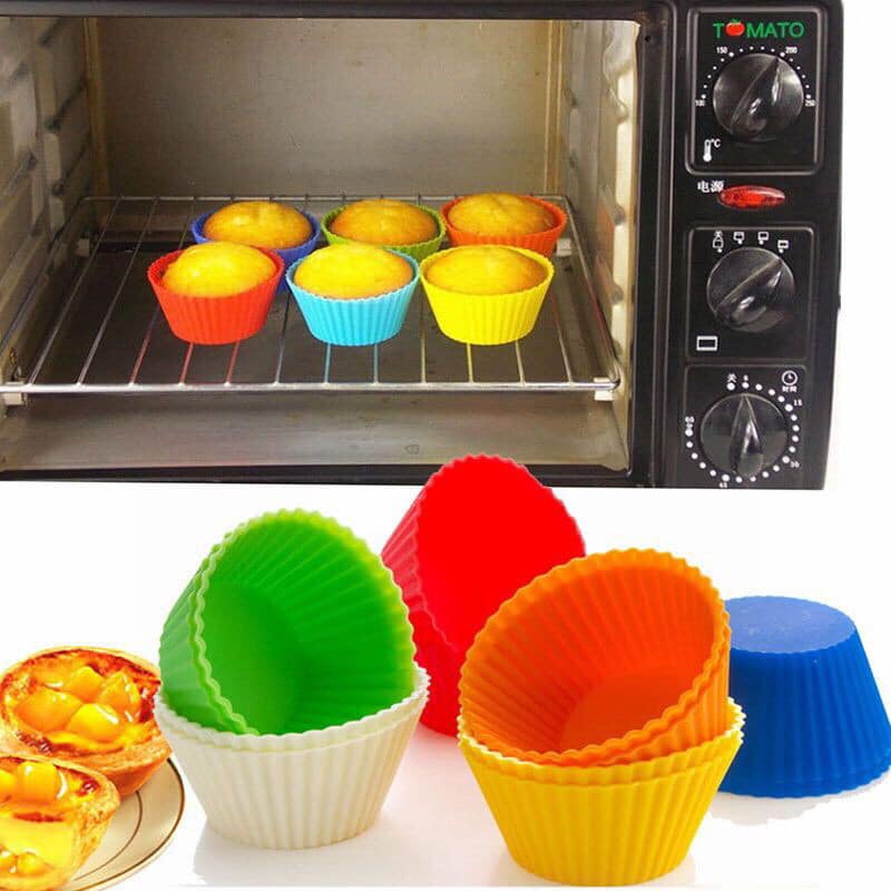 Cup silicon làm bánh / khuôn cupcake silicon /khuôn silicon màm bánh mufin cho bé