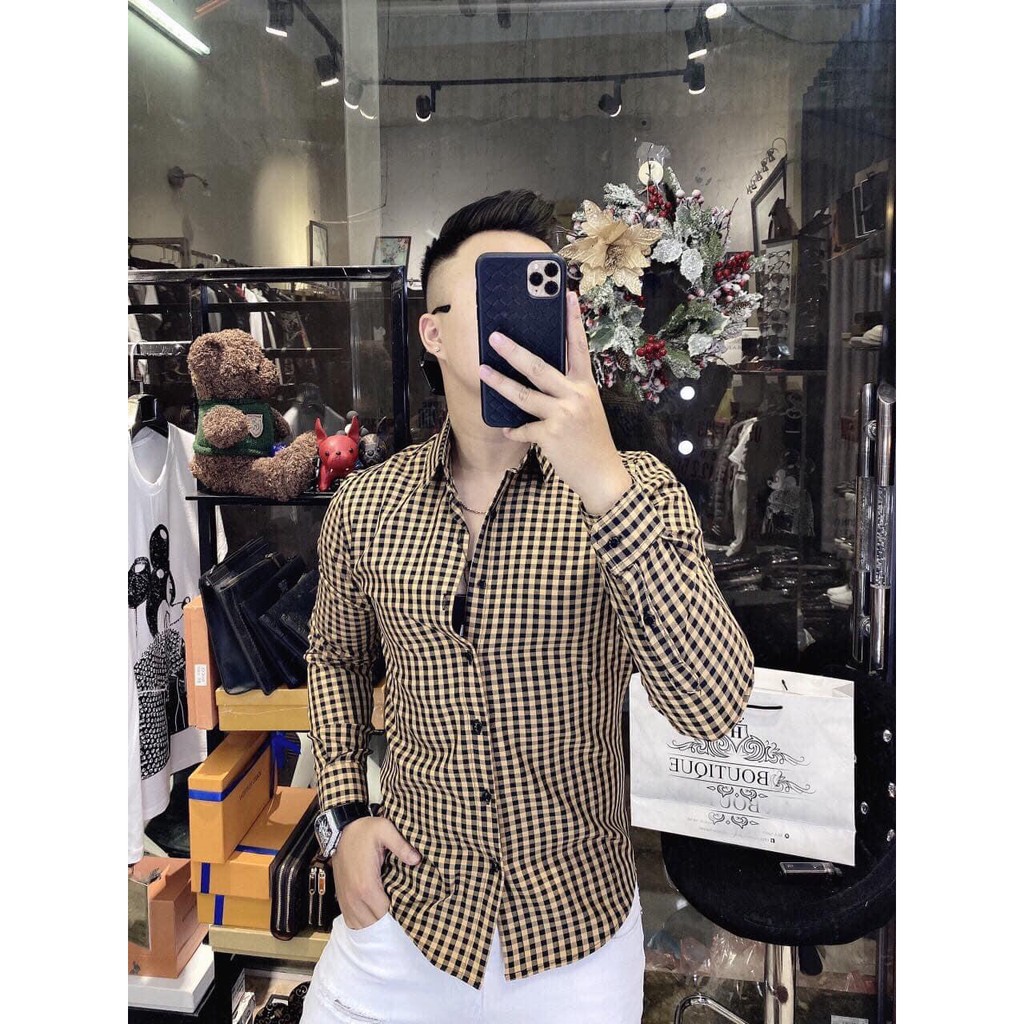 Áo sơ mi nam  sọc 3D phom body kiểu dáng Hàn Quốc siêu hot dễ kết hợp với các loại quần  shopmrvan