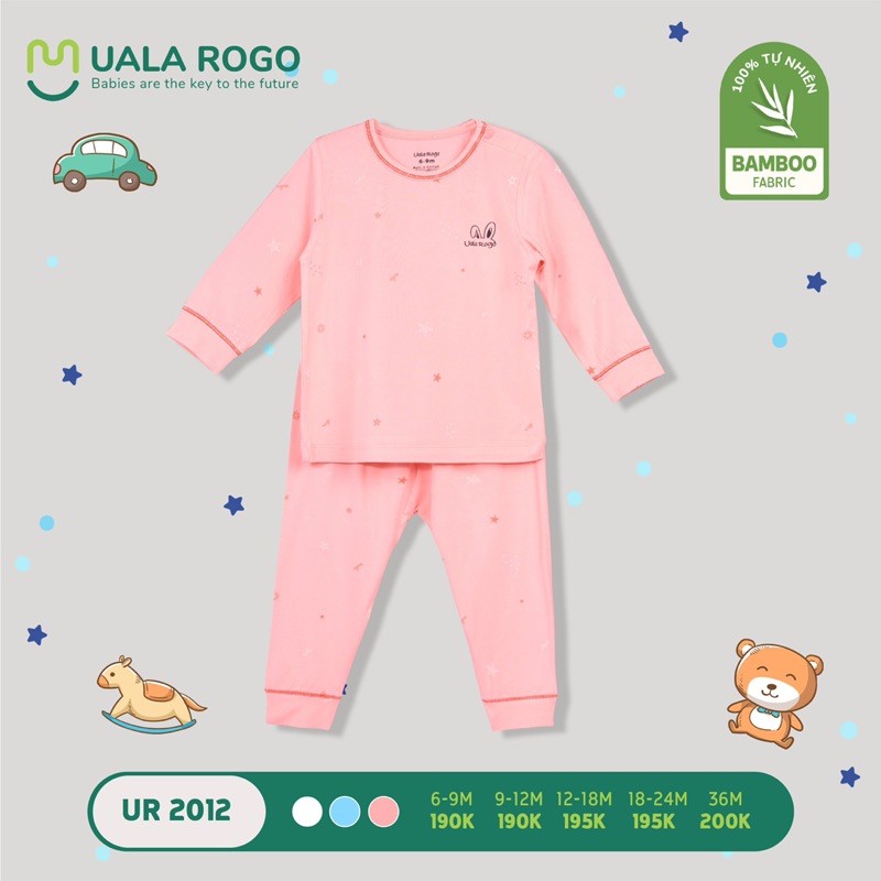 Bộ dài tay bamboo ualarogo 6m - 4Y