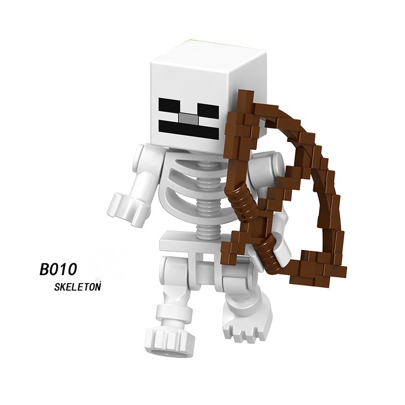 Mô Hình Lego Nhân Vật Steve Enderman Skeleton