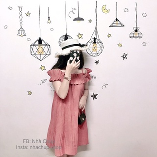 Đầm Suông Bẹt Vai