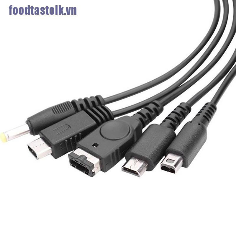 Dây Cáp Sạc Usb 5 Trong 1 Đa Năng Cho Máy Chơi Game