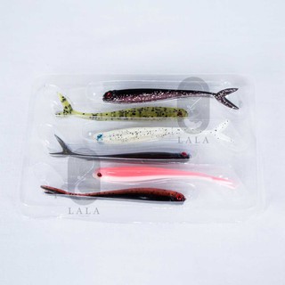 Cá giả mềm không lưỡi 7cm-1.7g (6 con/bịch)/ mồi câu cá mềm