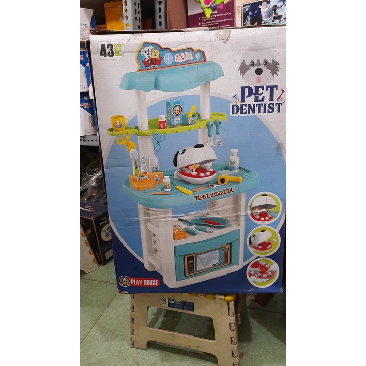 Đồ chơi dụng cụ nha sĩ cho thú cưng 43 chi tiết Quà tặng từ Meji