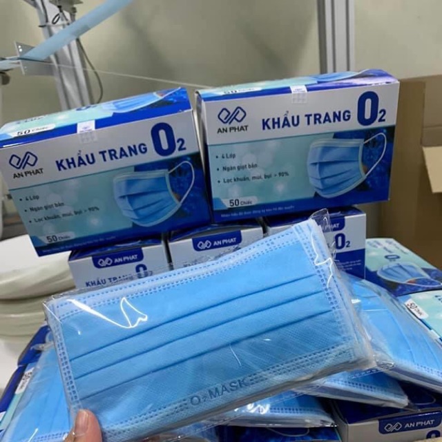 Khẩu trang y tế O2 hộp 50c