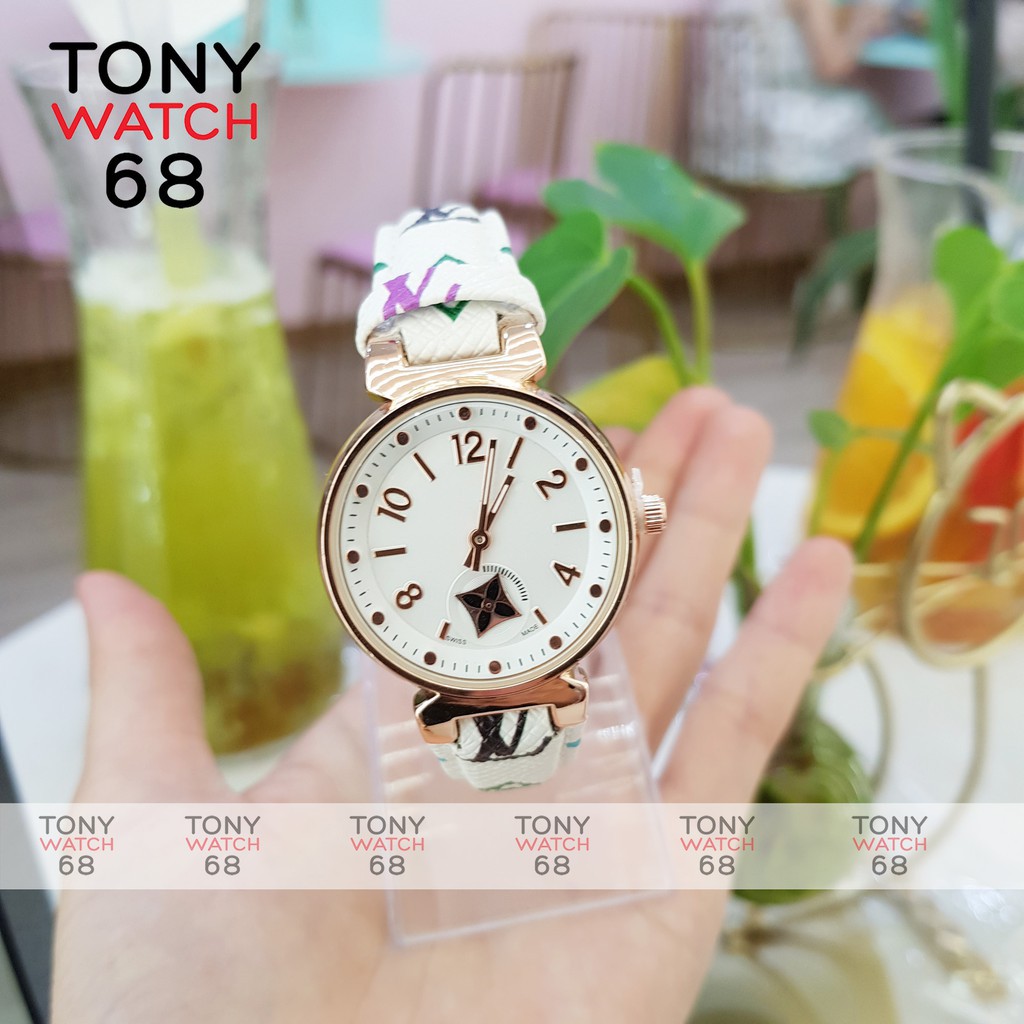 Đồng hồ nữ Louis dây da họa tiết kim rốn độc đáo chống nước chính hãng Tony Watch 68 - Hàng nhập khẩu