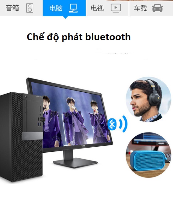 Bộ USB Bluetooth 5.0 TX2 Thu và Phát Bluetooth nhỏ gọn âm thanh hay 4 in 1