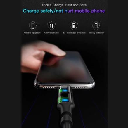 Cáp SẠC Baseus 3 TRONG 1 Type-C Lightning Micro CHO Iphone Xs Max X 8 7 Samsung Oneplus Android Cáp Sạc Điện Thoại