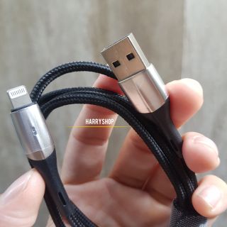 Cáp sạc Iphone 200 cm có đèn báo Baseus Horizontal
