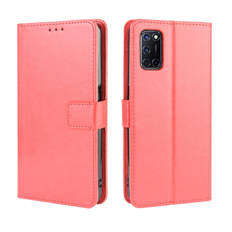 Bao da điện thoại bằng PU nắp gập có ngăn ví cho OPPO A92