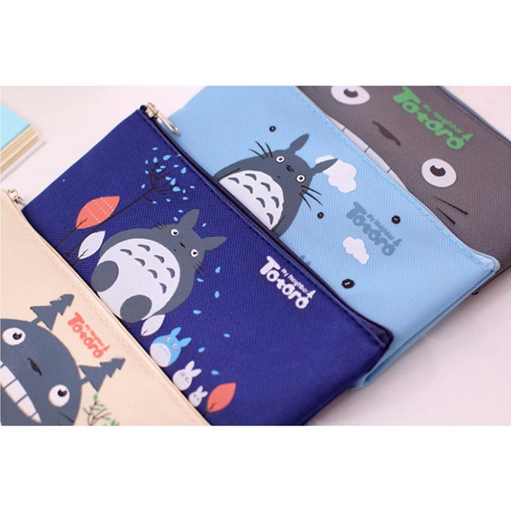 Túi đựng bút Totoro Cute vải dù canvas cao cấp