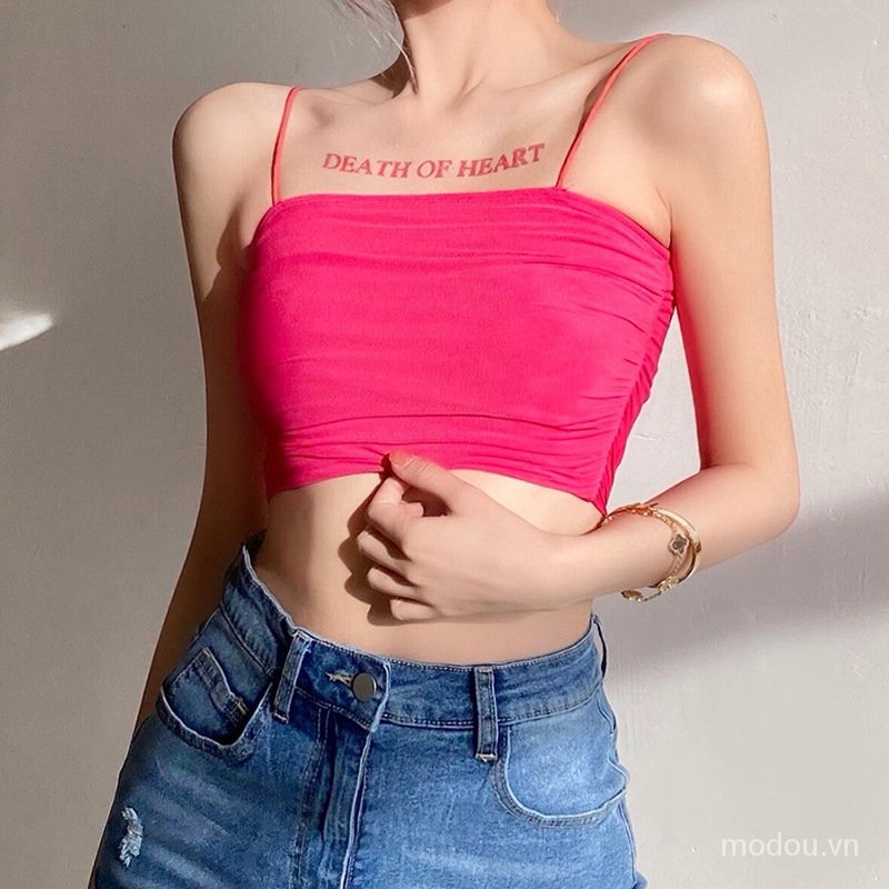 Áo Tank Top Lưới Xếp Ly C4Al