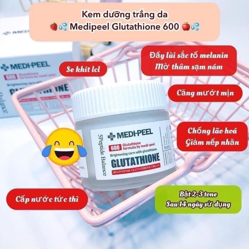 KEM DƯỠNG TRẮNG MEDI PEEL GLUTATHIONE 600 WHITE CREAM 50g