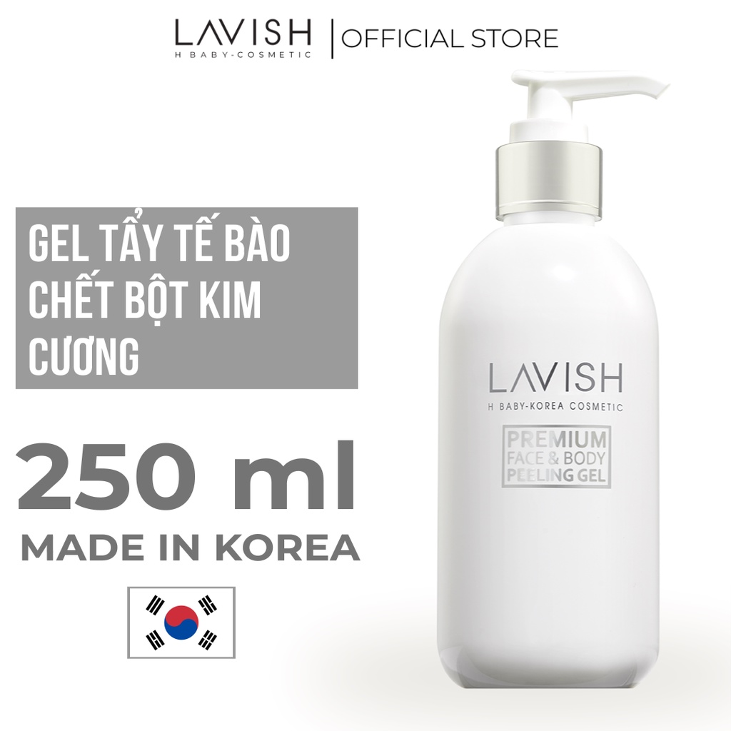 TẨY TẾ BÀO CHẾT DA MẶT VÀ TOÀN THÂN BỘT KIM CƯƠNG LAVISH H BABY 250ml