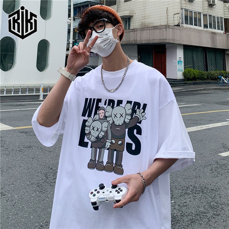 Áo thun tay lỡ RIK nam nữ Unisex, áo phông form rộng Oversize ATL143 | BigBuy360 - bigbuy360.vn